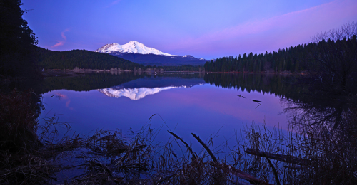 Mount Shasta California In The Winter