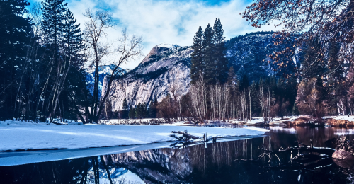 Yosemite National Park California In The Winter